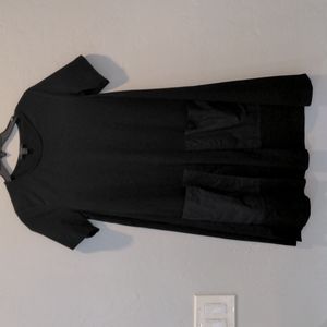 COS BLACK A LINE SHORT SLEEVE DRESS